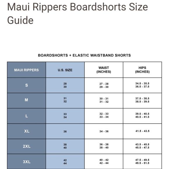 Maui Rippers Core 4-Way Stretch Black Boardshorts sz 36 - Picture 16 of 16